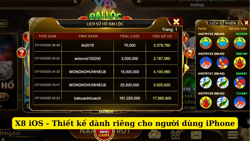 X8 iOS - Thiết kế dành riêng cho người dùng iPhone