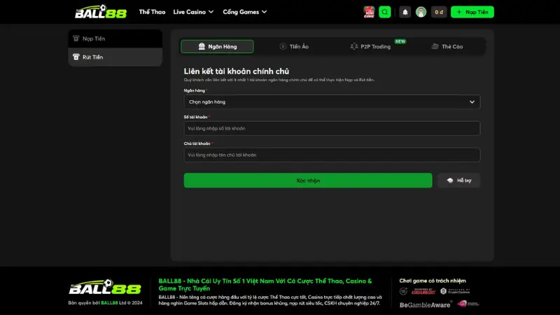 Nạp rút minh bạch và rõ ràng